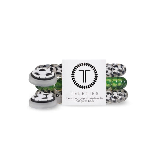 TELETIES No Rip Hair Ties - Soccer