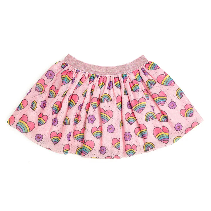 Sweet Wink Rainbow Heart Tutu