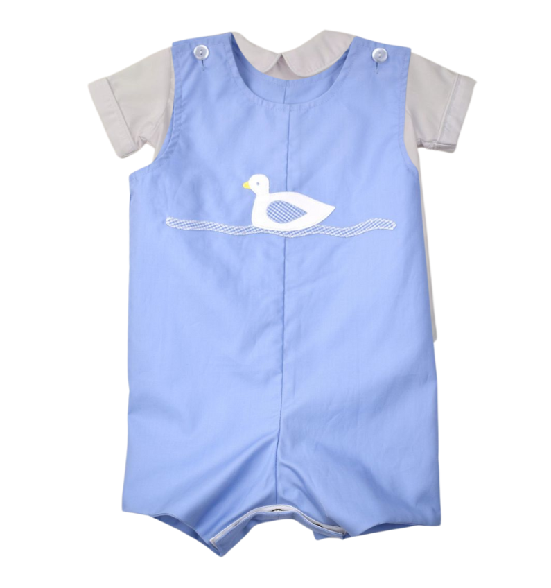 Funtasia Too Bunnies and Duck Reversible Shortall Set