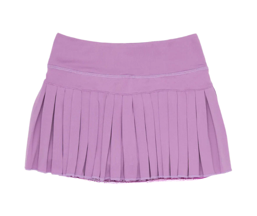 Azarhia Mini Pleated Skort- Pink Stripe