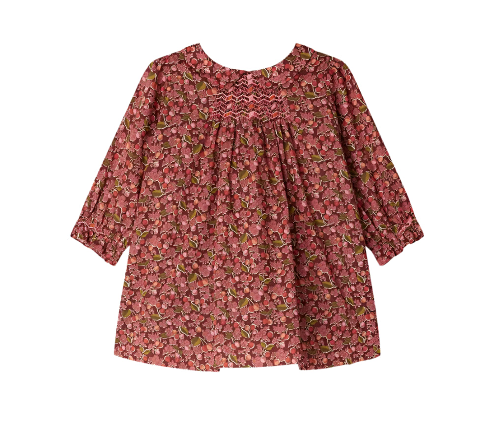 Bonpoint Im Grenadine Juju Smocked Liberty Dress