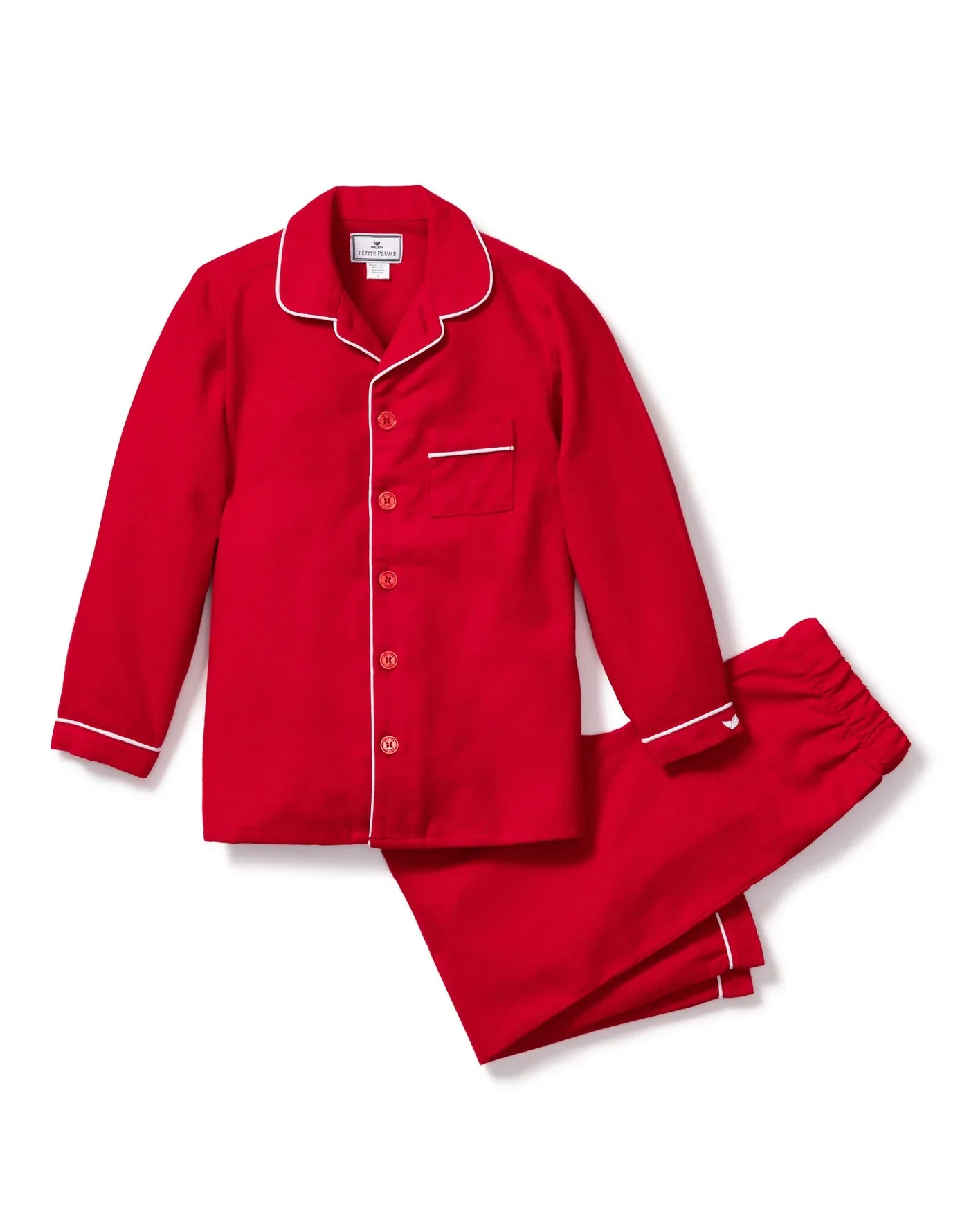 Petite Plume Red Flannel Christmas Pajamas