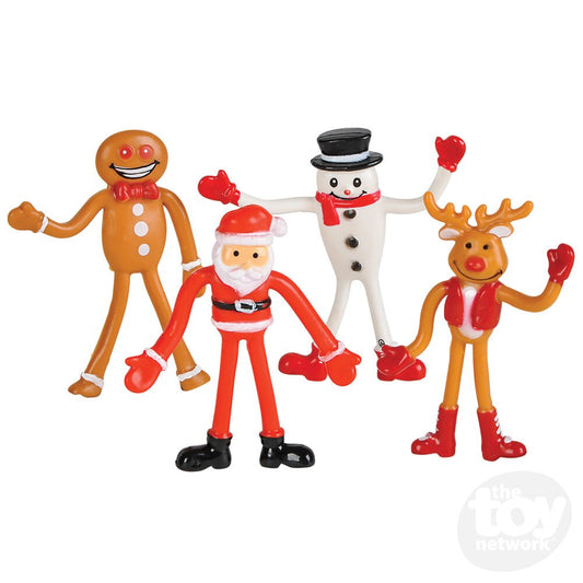 The Toy Network Christmas Bendable Figures