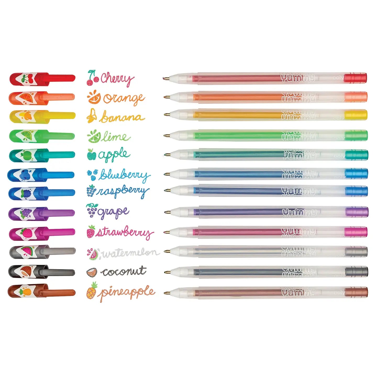OOLY Yummy Yummy Scented Colored Glitter Gel Pens