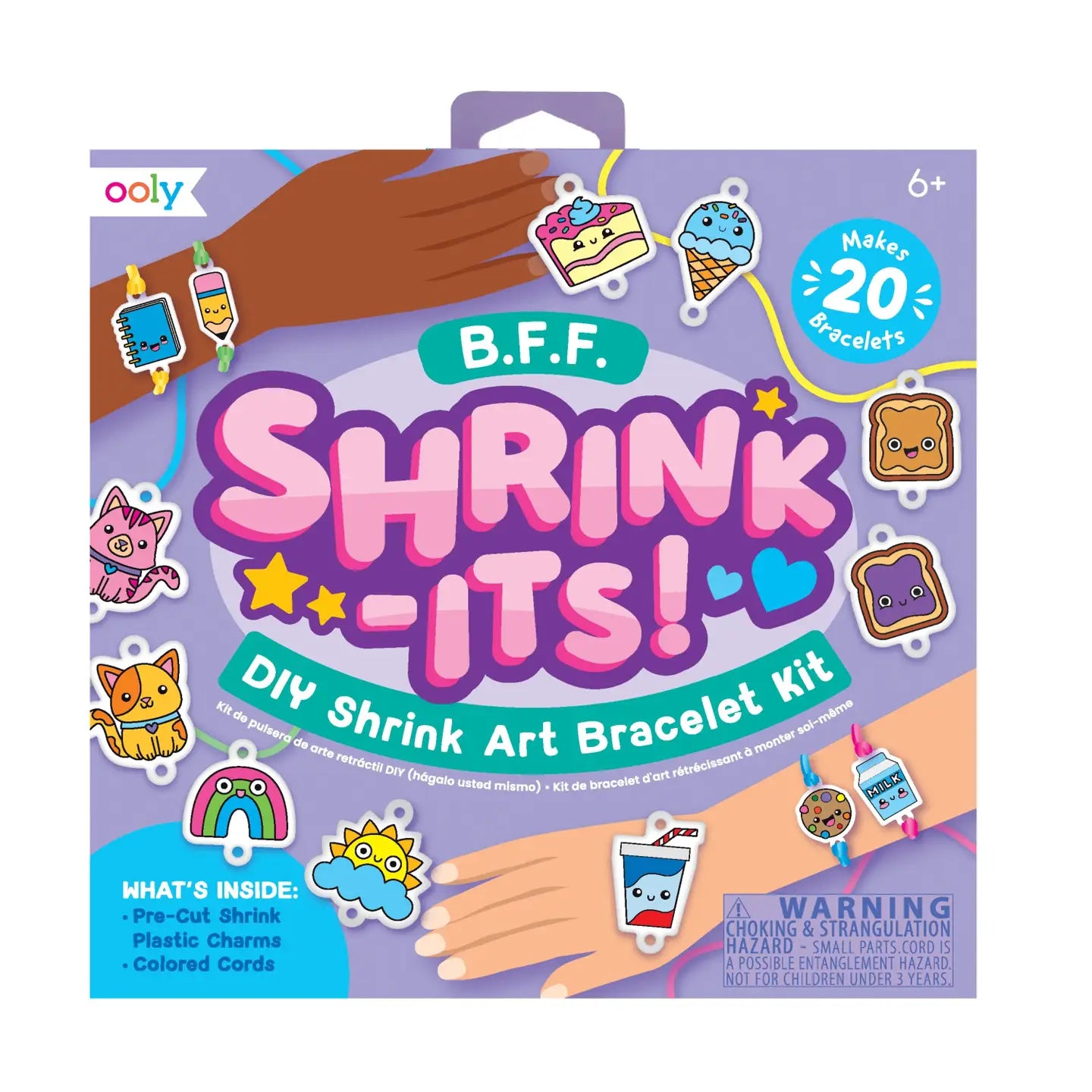 OOLY Shrink-Its! DIY Shrink Art Bracelet Kit- BFF