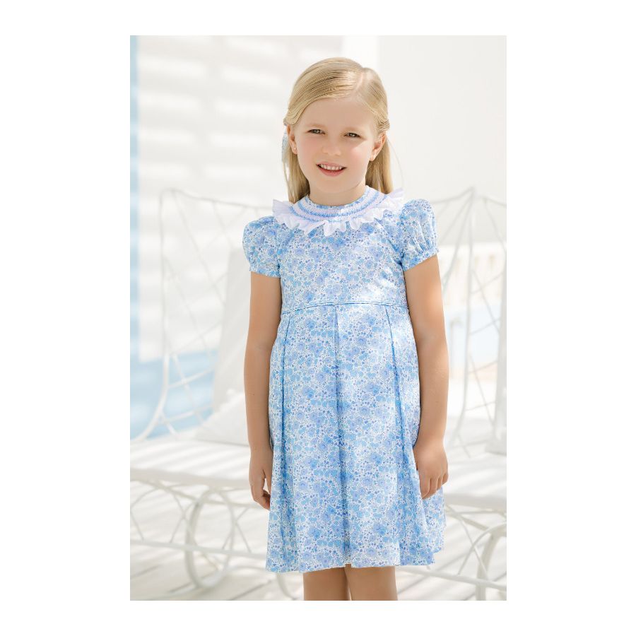Sal and Pimenta Blue Ditsy Floral Dress