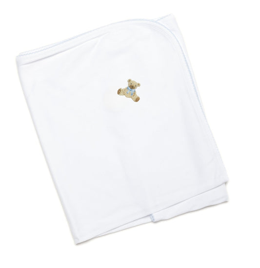 Blue Teddy Bear Blanket