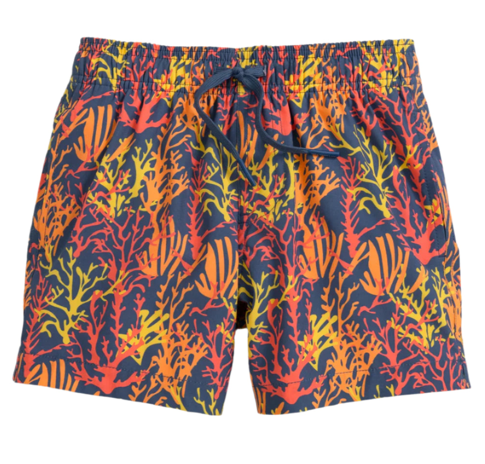 Southern Tide Coral Hideaway Swim Trunks - Peach Parfai