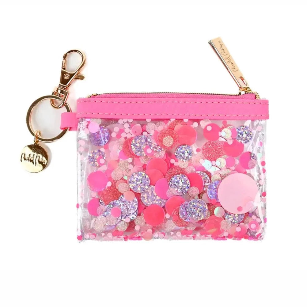 Packed Party Pink Party Confetti Mini Wallet Keychain – Jojo Mommy