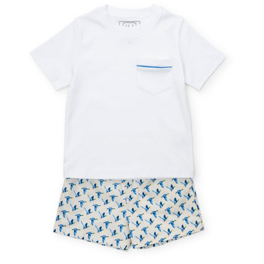 Lila and Hayes Hudson Boys' Short Set - Mallard Ducks