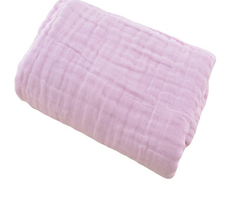 Muslin 6 Layer Swaddle Blanket- Pink