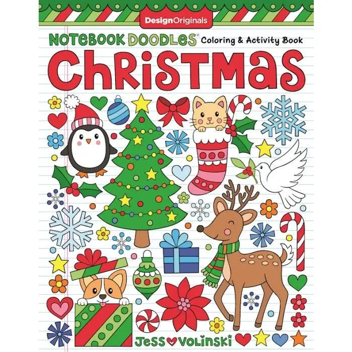 Coloring Book Notebook Doodles - Christmas