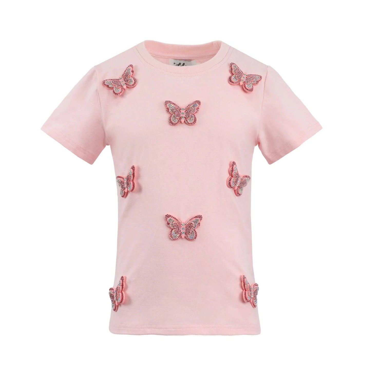 Lola and the Boys Crystal Butterfly T-Shirt