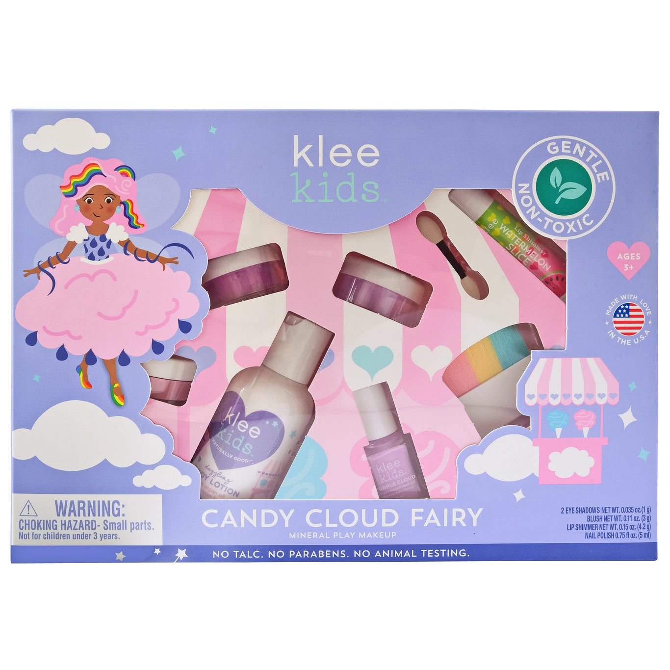 Klee Naturals Candy Cloud Fairy- Deluxe Play Makeup Kit