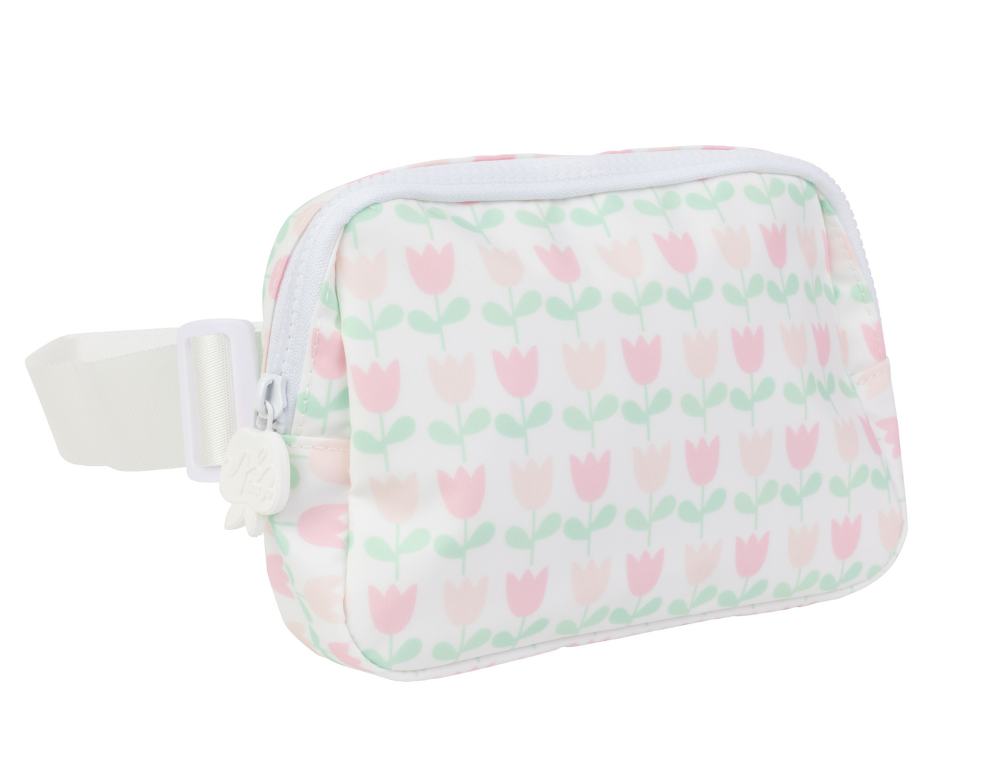 Apple of My Isla The Crossover Belt Bag- Tulips