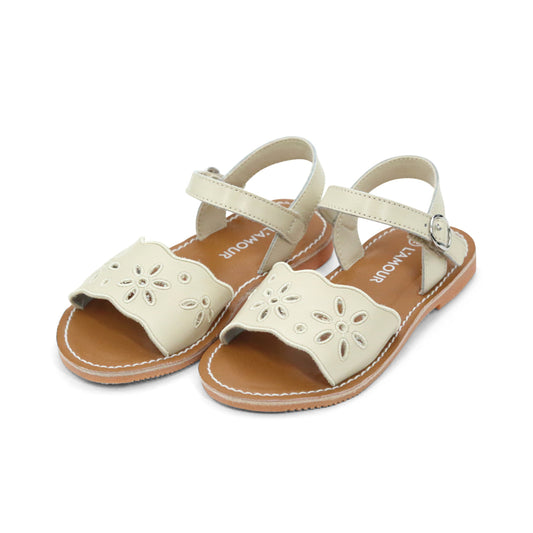 L'Amour Augusta Embroidered Sandal
