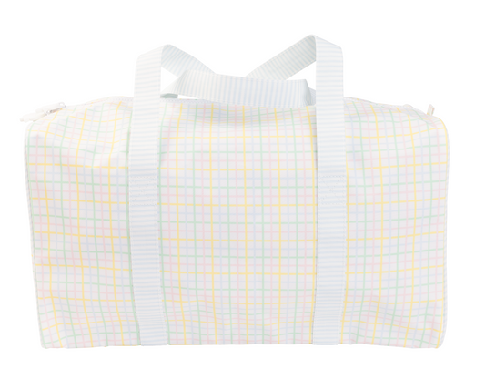 Apple Of My Isla Multi Windowpane Duffle Bag