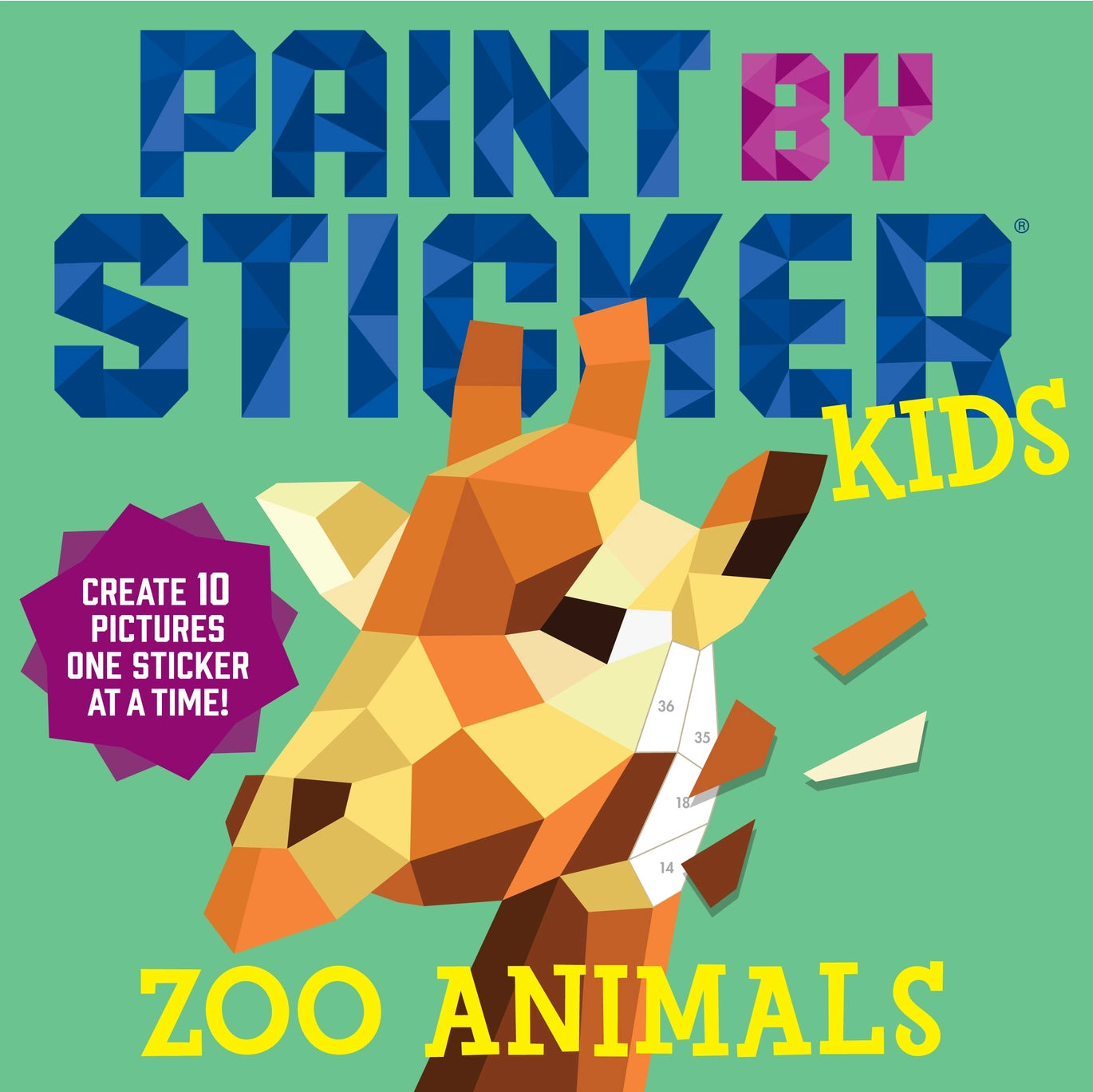 Paint By Sticker Kids: Zoo Animals