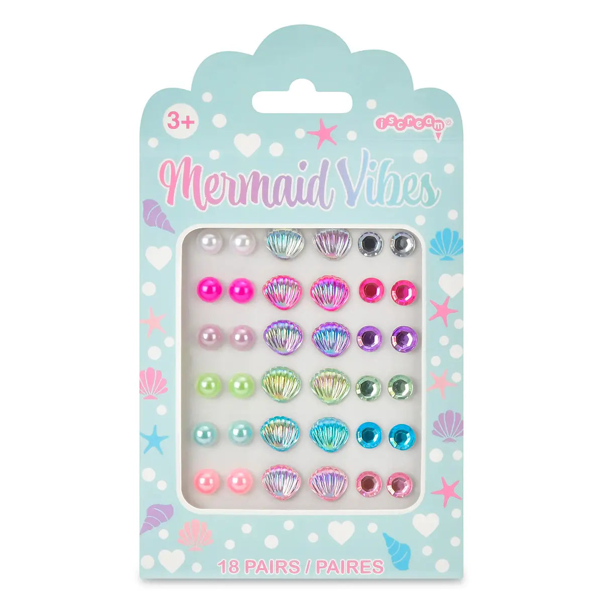 Iscream Mermaid Vibes Stick On Earrings