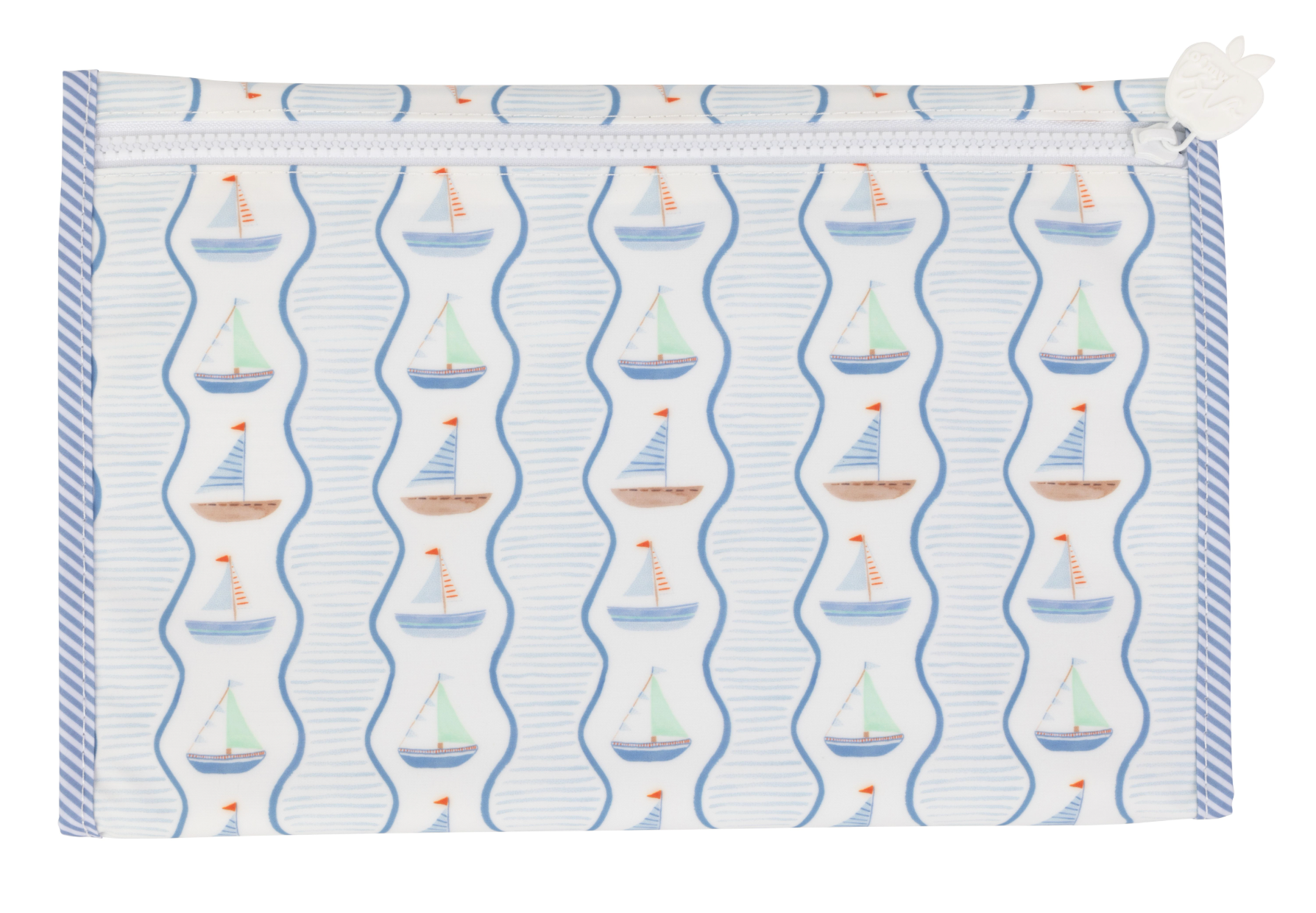 Apple of My Isla The Changing Pad- Sailboats