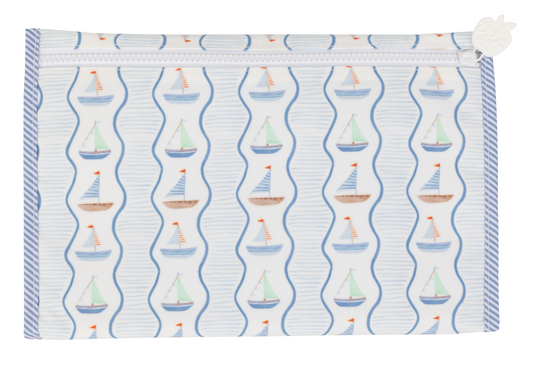 Apple of My Isla The Changing Pad- Sailboats