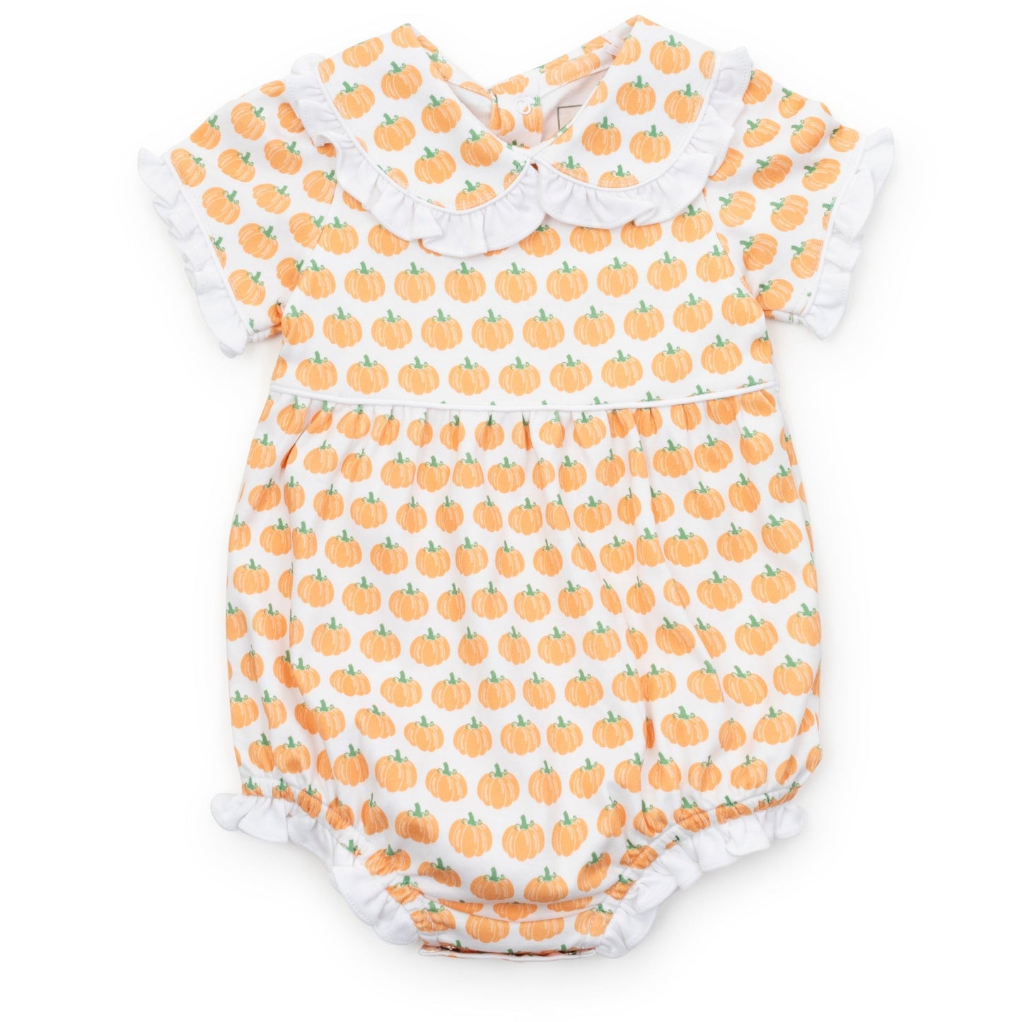 Lila and Hayes Council Girls' Pima Cotton Bubble - Harvest Pumpkin