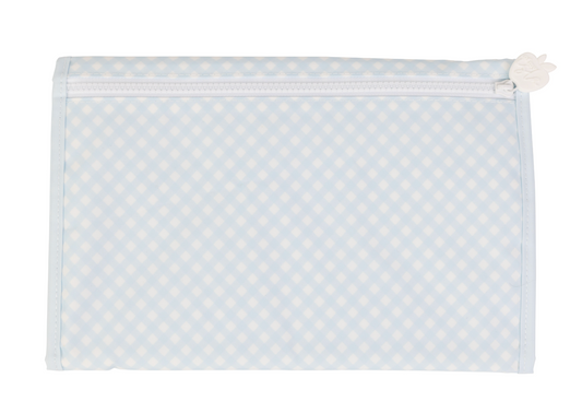 Apple of My Isla The Changing Pad- Blue Gingham