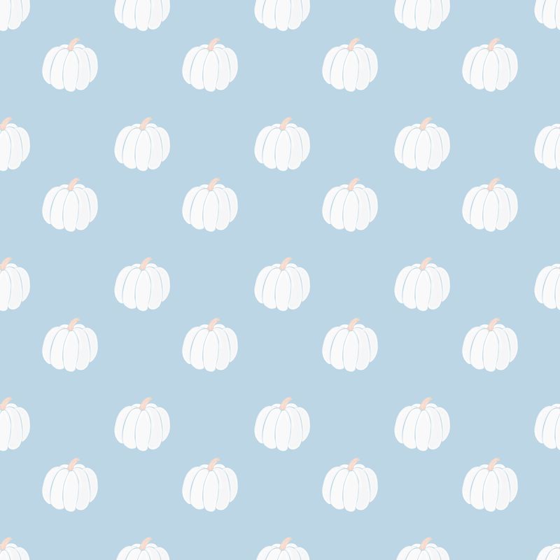 Rory Blue Pumpkins Knit Diaper Set