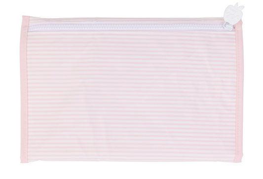 Apple of My Isla The Changing Pad- Pink Stripes