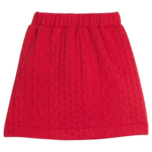 Bisby Quilted Mini Skirt - Cherry
