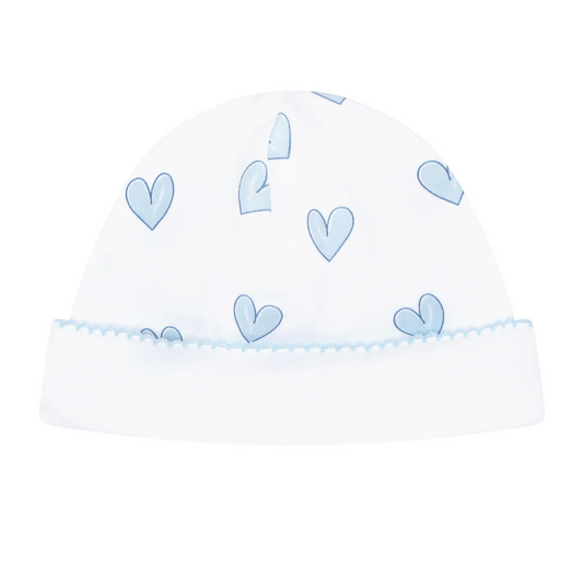 Nellapima Heart Print Hat - Blue