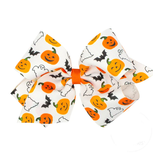 Wee Ones King Halloween Characters Bow
