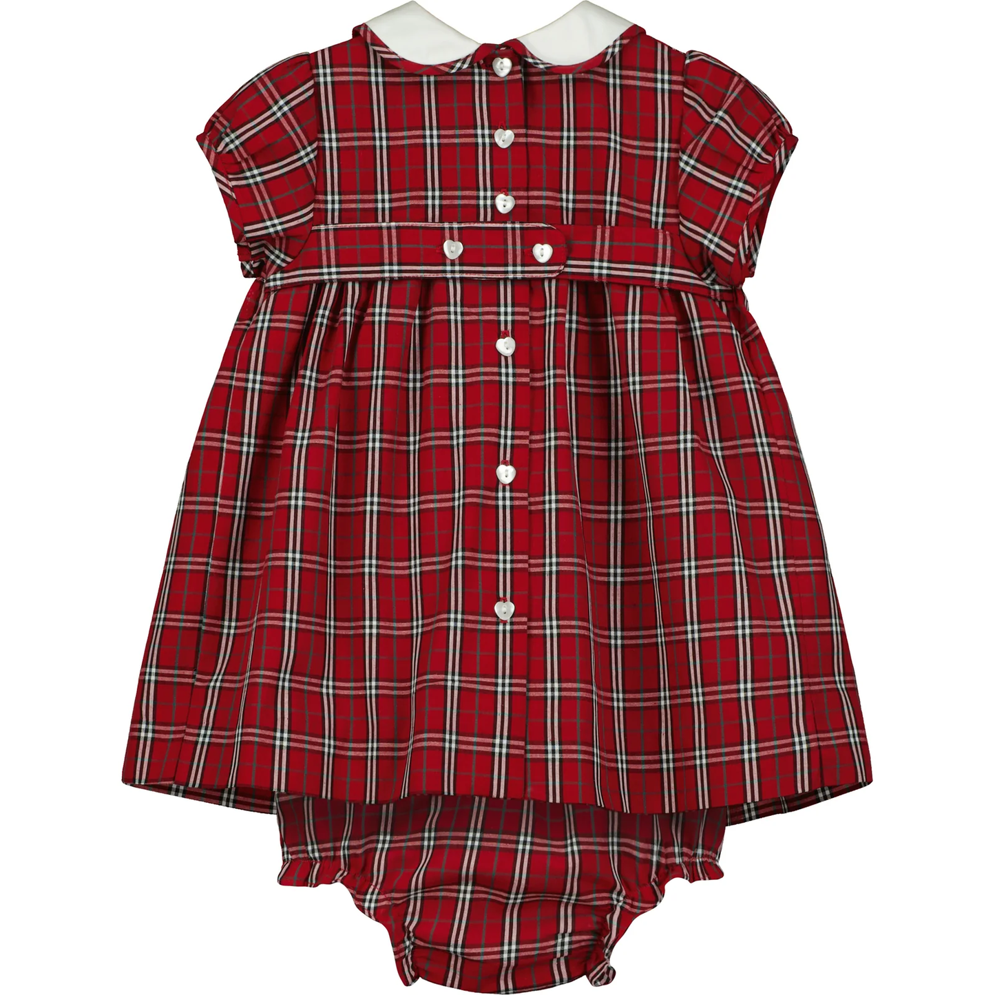 Question Everything King's Road Baby Tartan Smocked Dress