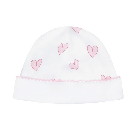Nellapima Heart Print Hat - Pink