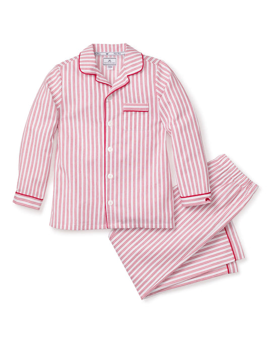 Petite Plume Antique Red Ticking Pajama Set