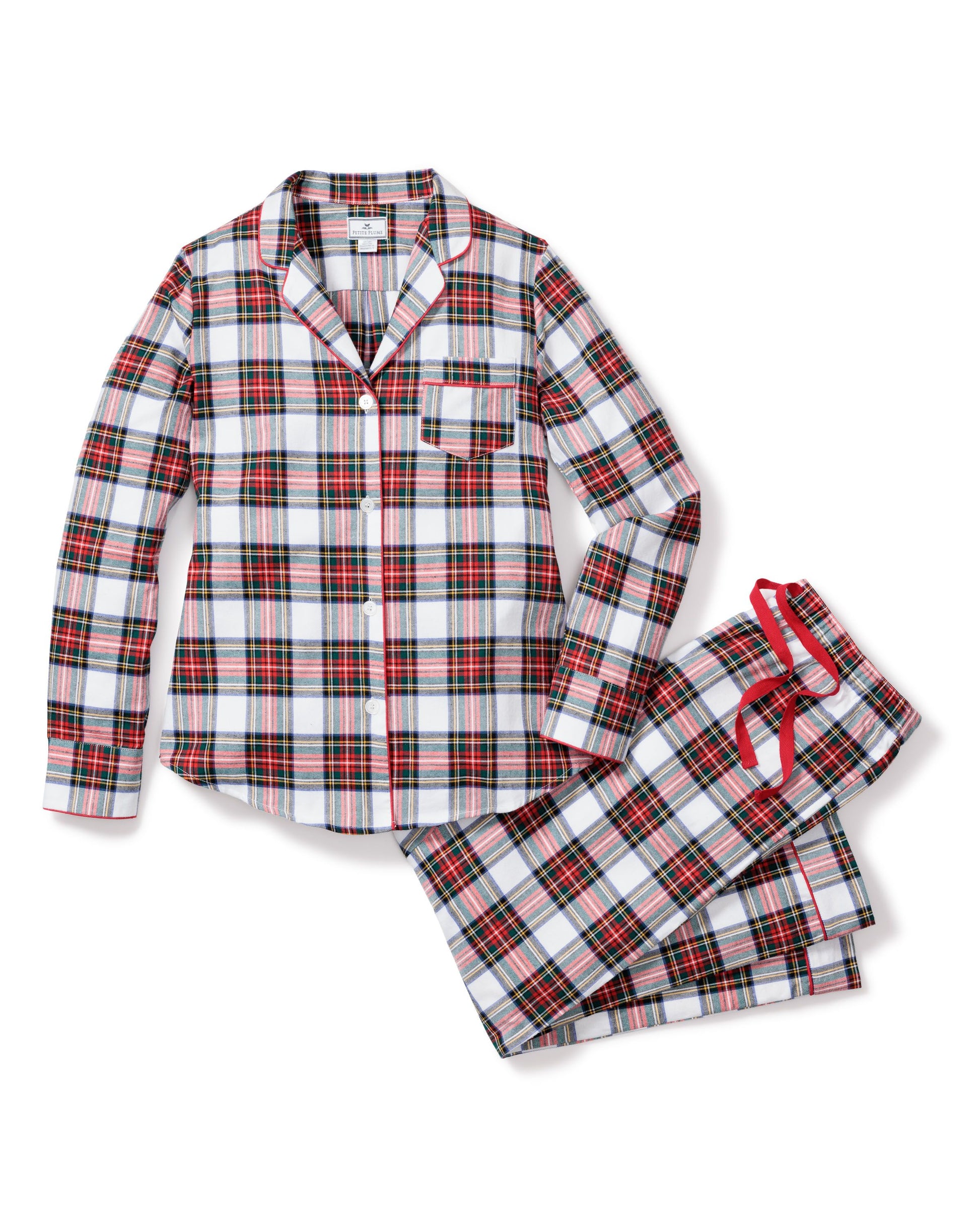 Petite Plume Women's Balmoral Tartan Pajama Set
