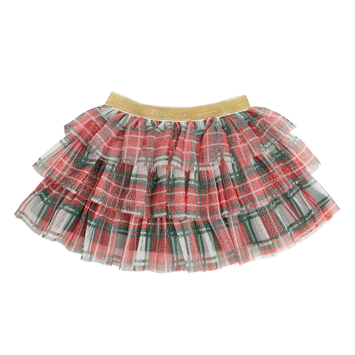Sweet Wink Christmas Plaid Tiered Tutu