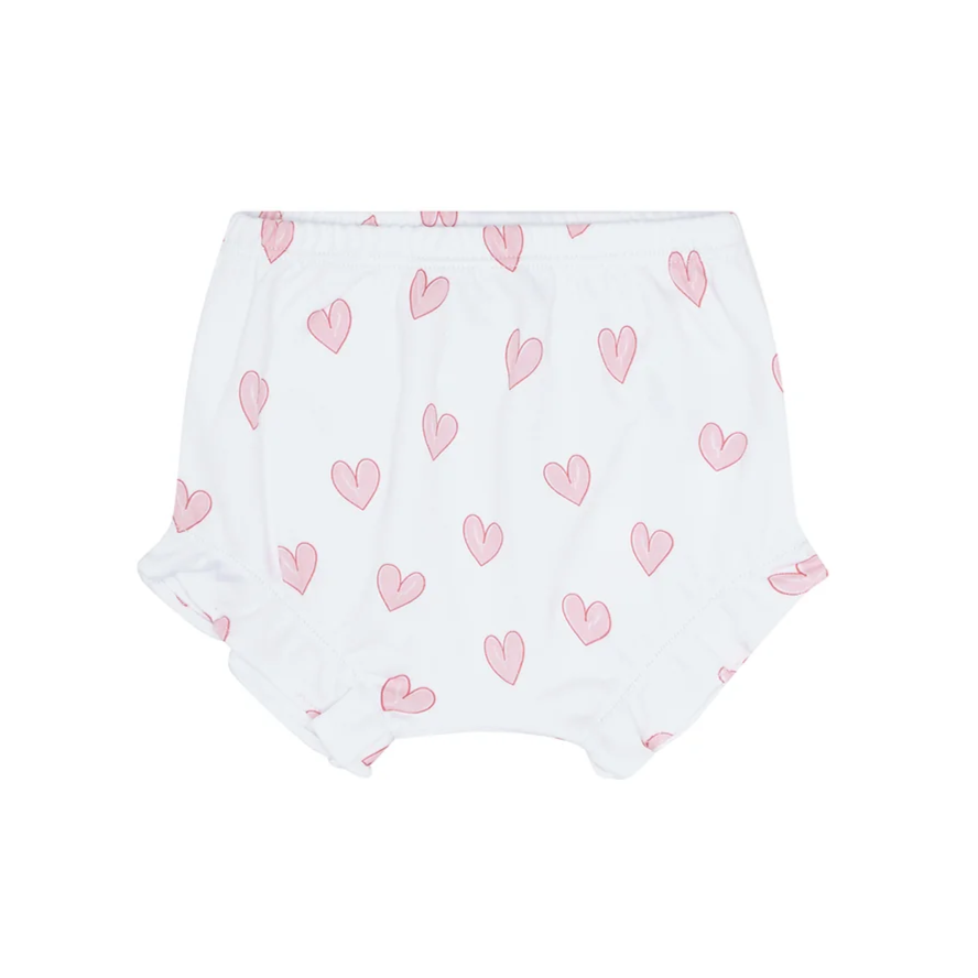 Nellapima Heart Print Onesie Set-Pink
