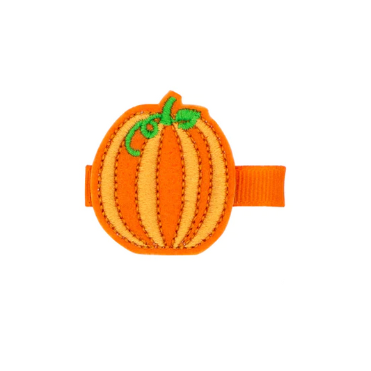 Wee Ones Harvest Pumpkin Hair Clip
