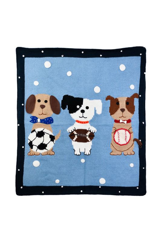 Playful Puppies Baby Blanket
