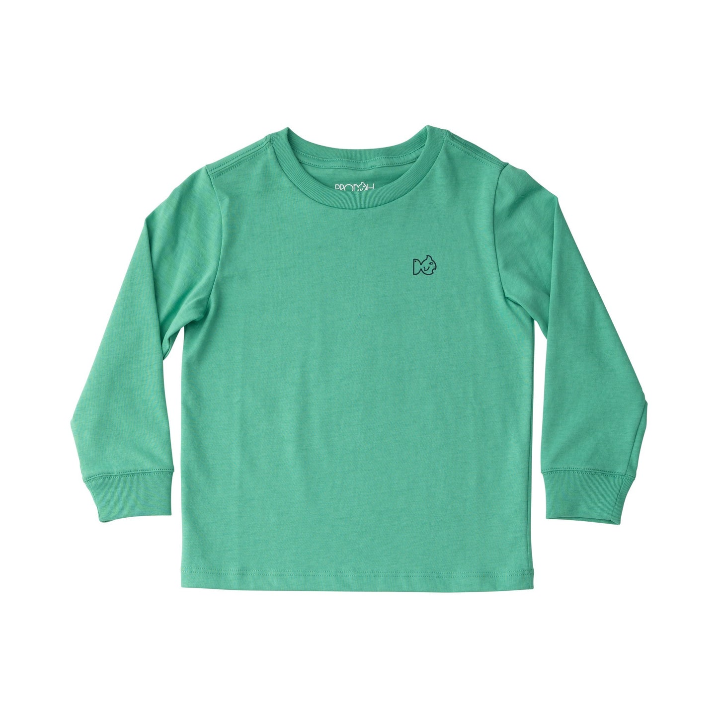 Long Sleeve Cotton T-Shirt- Green Spruce