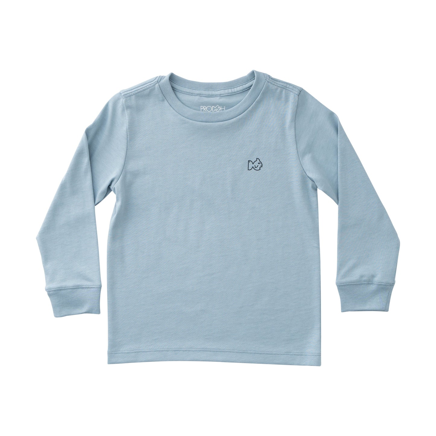 Prodoh Long Sleeve Cotton T-Shirt- Ashley Blue