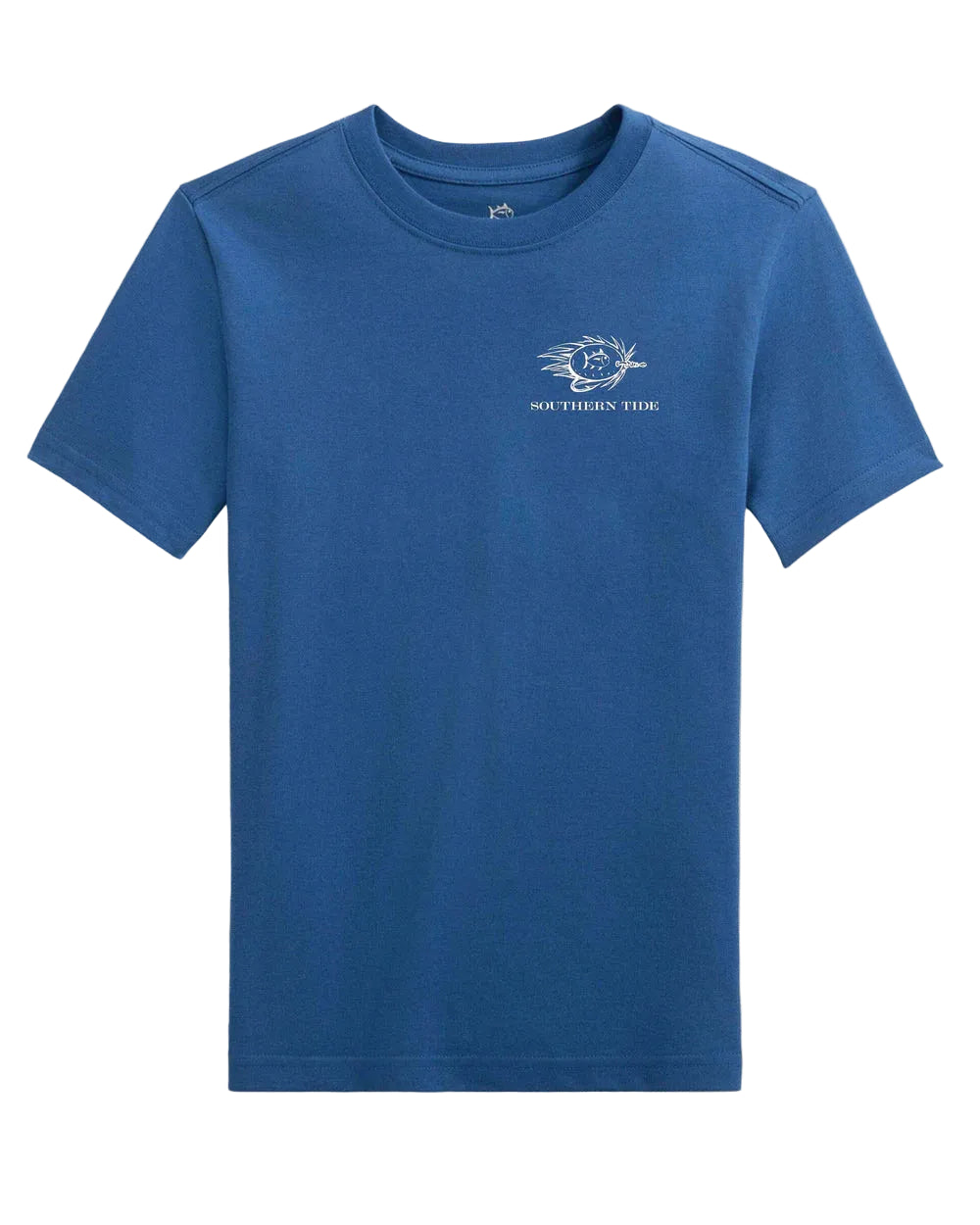 Kids Skipjack Fill Tackle Tangle Short Sleeve T-Shirt- Nautical Blue