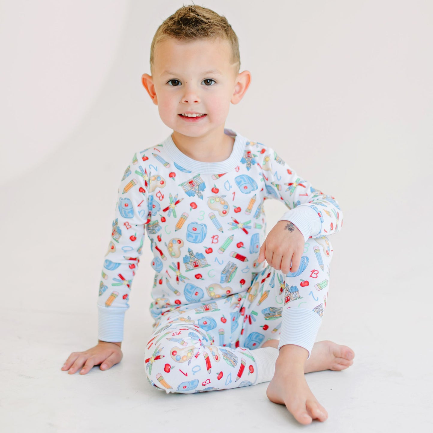 School Day Sweetness Long Pajamas