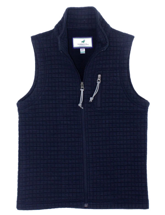 Properly Tied Boys Delta Vest - Navy