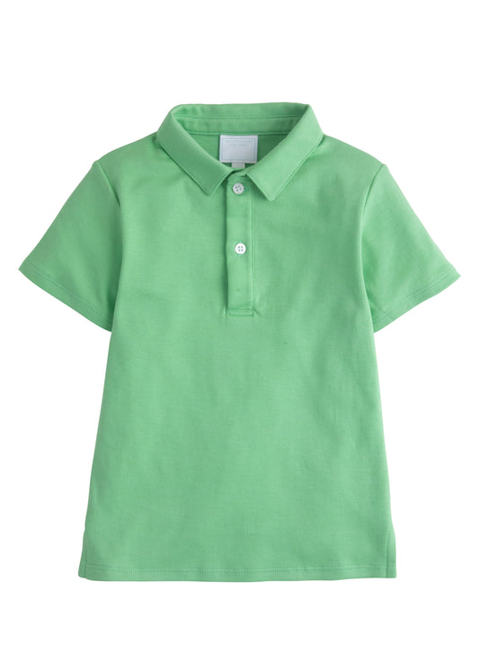Little English Short Sleeve Polo - Green
