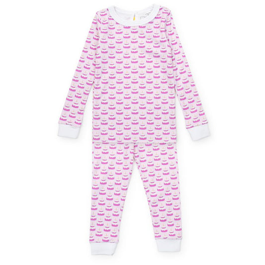 Ava Girls' Pajama Pant Set - Birthday Cake Pink