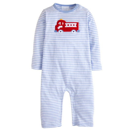 Applique Romper- Fire Truck
