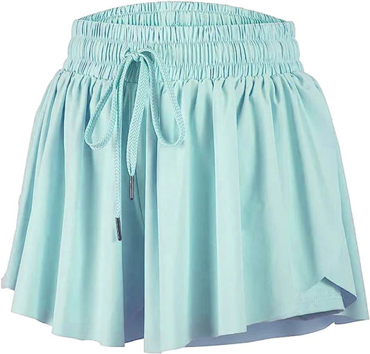 Azarhia Seafoam Flowy Shorts