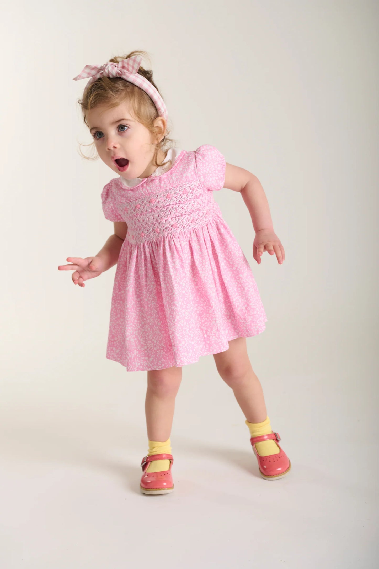 Erica Hand Smocked Baby Dress